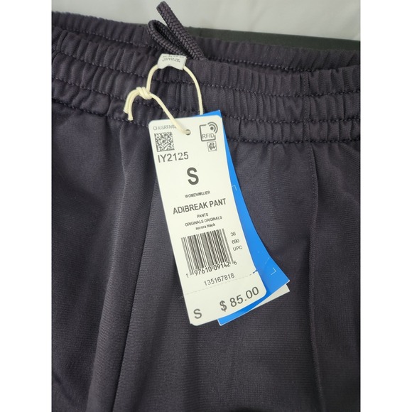New Adidas Original Womens ADIBREAK PANTS IU2519 BLACK Small - Picture 2 of 6